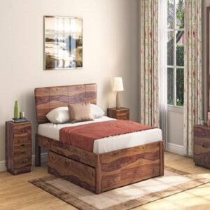 Best Solid Wood King Size Bed with Drawer Storage