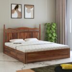 sheesham wood bed with storage