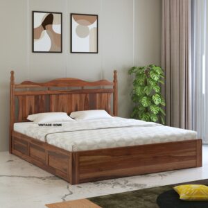 sheesham wood bed with storage