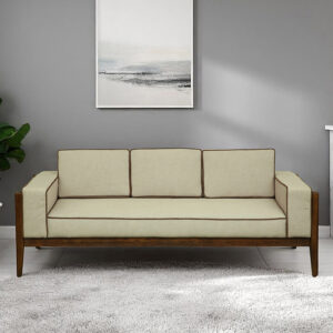 Diego Wooden 3 Seater Sofa – Solid Sheesham Wood