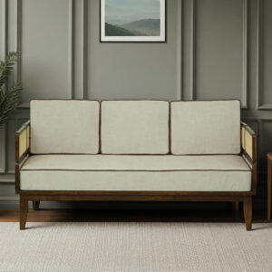 Wooden 3 Seater Sofa