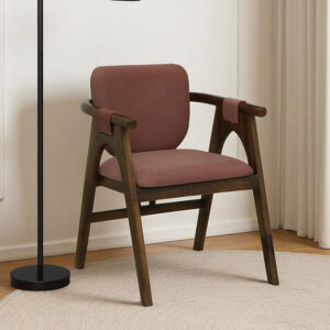 Andorra Wooden Armchair in Teak Finish