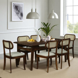 Wooden 6 Seater Dining Set