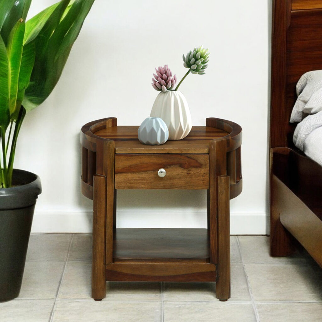 Sheesham Wood Bedside Table