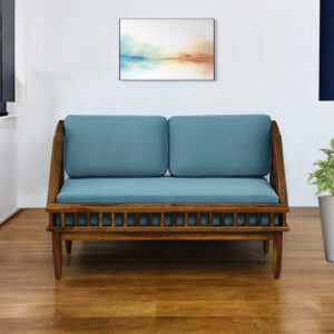 Verona Sheesham Wood 2 Seater Sofa In Provincial Teak Finish