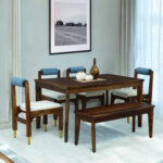 4 seater dining set with bench